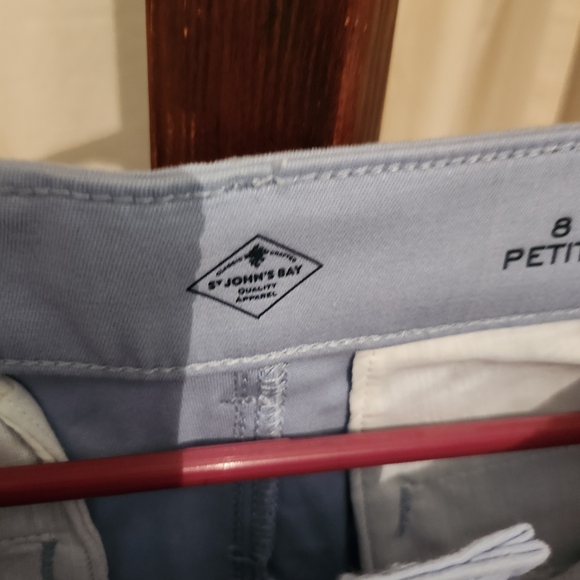 St. John's Bay Pants - St. John's Bay Light Blue Petite Pants